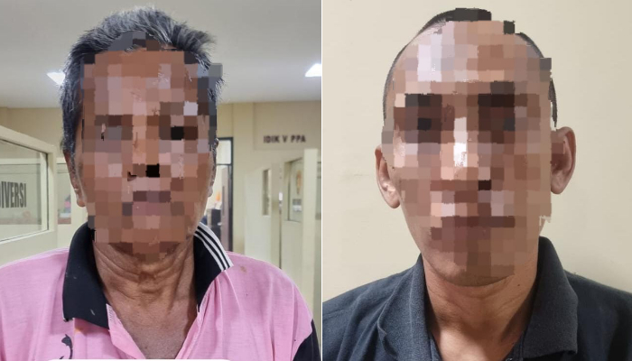Dua orang tersangka dugaan kasus pencurian sapi. (Foto: Istimewa)