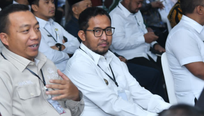 Bupati Sumenep, Achmad Fauzi Wongsojudo saat mengikuti Rakor penguatan Kepala Daerah oleh KPK di Jogja Expo Center. (Istimewa)