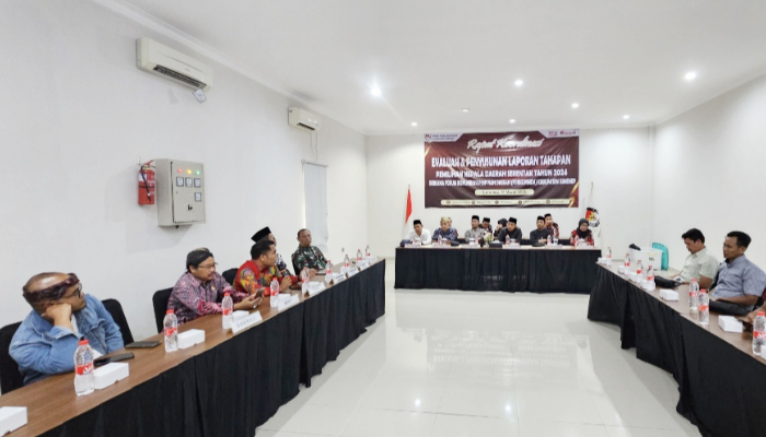 Suasana Rapat Koordinasi (Rakor) Evaluasi dan Penyusunan Laporan Tahapan Pemilihan Kepala Daerah (Pilkada) Serentak Tahun 2024. (Foto: Istimewa)
