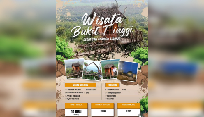 Wisata Bukit Tinggi Sumenep kembali beroperasi. (Foto: Istimewa)