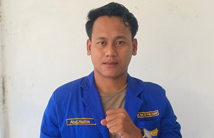 Aktivis PMII Sumenep, Abd Halim. (Foto: Dok. warta9)