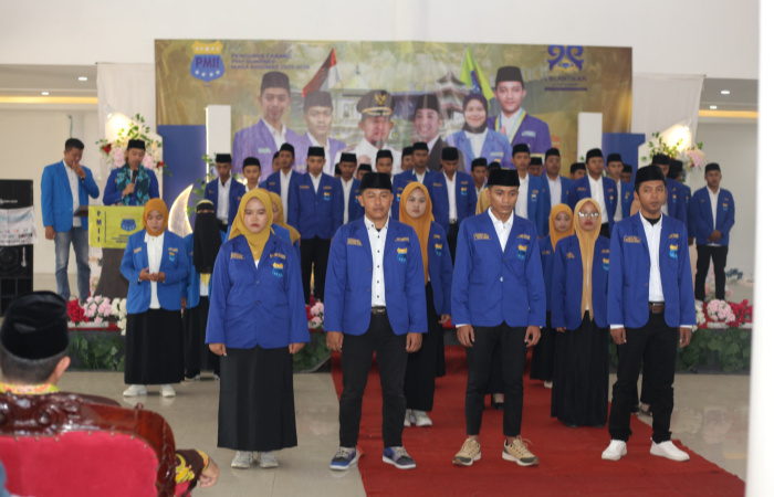 Prosesi Pelantikan PC PMII Sumenep Periode 2025-2026.(Foto: Dok. Warta9)