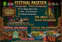 Pamflet Festival Paseser 2026 di Pelabuhan Pasongsongan yang akan menghadirkan pertunjukan 757 penari tongtong, festival budaya, dan bazar UMKM pesisir. (Istimewa)