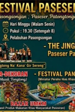 Festival Paseser 2026 Siap Digelar di Pasongsongan, Hadirkan 757 Penari Tongtong dan Bazar UMKM Pesisir
