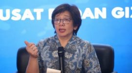 Wakil Kepala sekaligus Juru Bicara Badan Gizi Nasional (BGN), Agustina Arumsari, menyampaikan keterangan terkait penataan operasional Program Makan Bergizi Gratis (MBG) selama masa libur sekolah dalam konferensi pers di Jakarta, Kamis (18/6/2026).