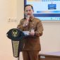Kepala Bappeda Sumenep, Arif Firmanto, saat memaparkan strategi penguatan akuntabilitas kinerja dan tata kelola pembangunan daerah