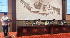 Ketua DPRD Sumenep memimpin Rapat Paripurna Penyampaian Laporan Hasil Reses III Tahun 2026 di Gedung DPRD Sumenep, Jumat (10/7/2026).