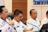Kepala Bappeda Kabupaten Sumenep Arif Firmanto bersama jajaran mengikuti rapat pembahasan perencanaan pembangunan daerah sebagai bagian dari proses penyusunan program pembangunan Kabupaten Sumenep 2027.